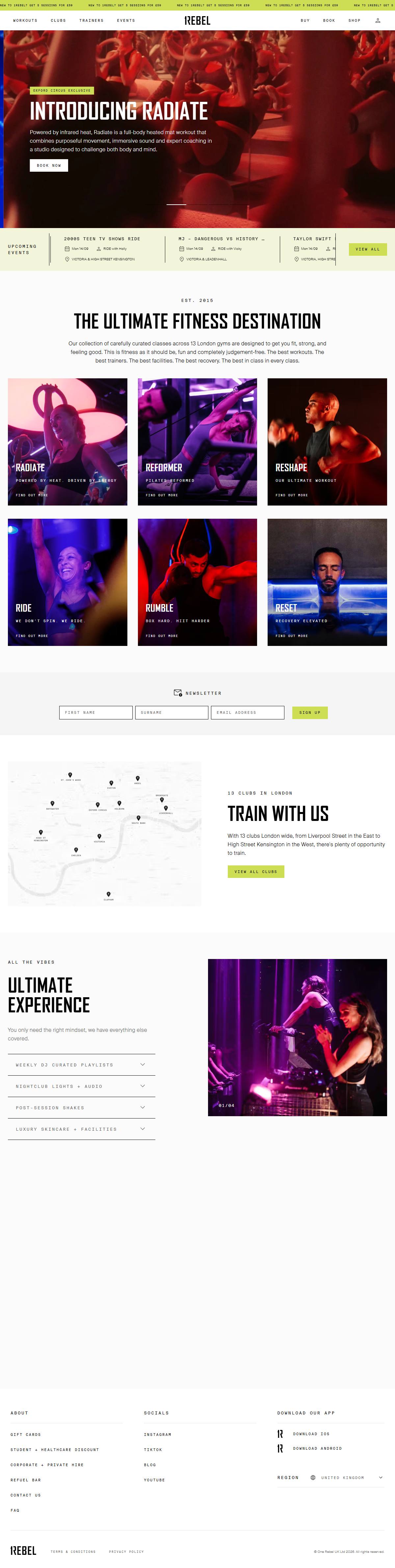 1Rebel storefront on desktop