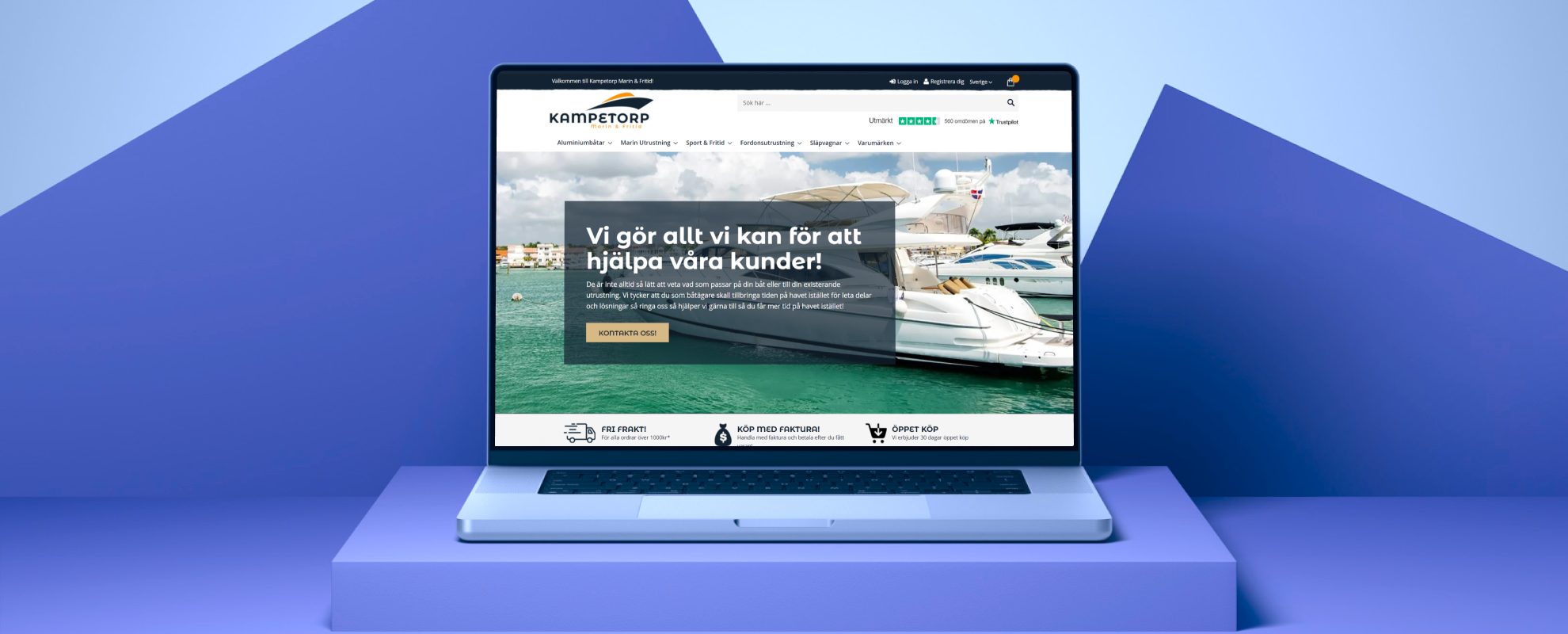 kampetorpmarine desktop mockup